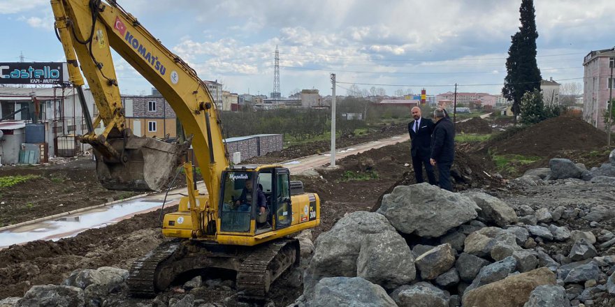 TEKKEKÖY'DE BİSİKLET YOLU ÇALIŞMALARI