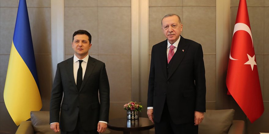 CUMHURBAŞKANI ERDOĞAN, UKRAYNA DEVLET BAŞKANI ZELENSKİY İLE GÖRÜŞTÜ