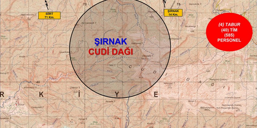 ŞIRNAK’TA EREN ABLUKA-14 ŞEHİT JANDARMA TEĞMEN İSMAİL CAN AKDENİZ OPERASYONU BAŞLATILDI
