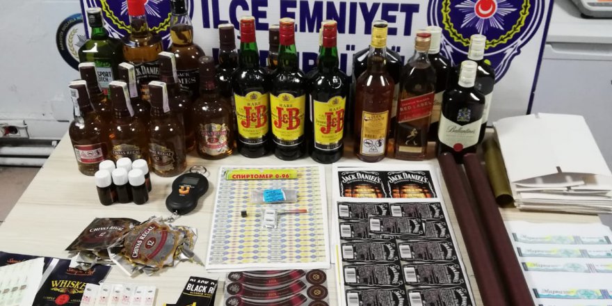 ÇARŞAMBA'DA SAHTE İÇKİ OPERASYONU