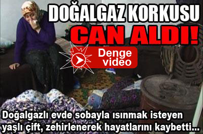 Doğalgazlı evde sobadan zehirlendiler...
