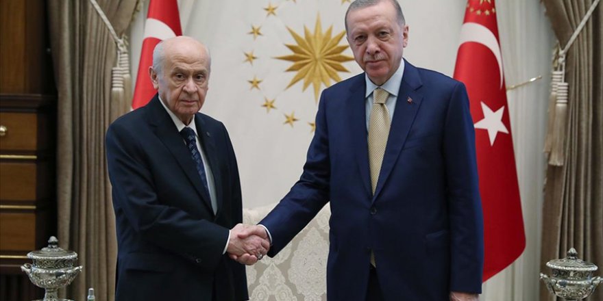 CUMHURBAŞKANI ERDOĞAN, MHP GENEL BAŞKANI BAHÇELİ İLE GÖRÜŞTÜ