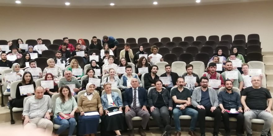 TERME MYO'DA İŞYERİ EĞİTİMİ BAŞARI BELGESİ TAKTİM TÖRENİ YAPILDI