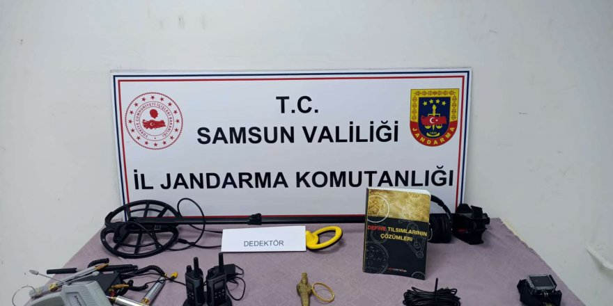 SAMSUN'DA TARİHİ ESER OPERASYONUNDA 3 ŞÜPHELİ YAKALANDI