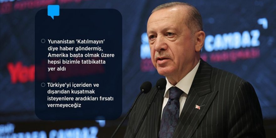 CUMHURBAŞKANI ERDOĞAN: HERKES BU MİLLETİN NE OLDUĞUNU EFES 2022 TATBİKATI'NDA GÖRDÜĞÜ GİBİ BUNDAN SONRA DA GÖRECEK