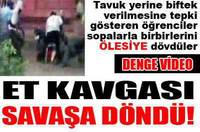 Et yüzünden birbirlerine girdiler