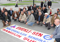 Emekliler "Fakiriz" diye haykırdı