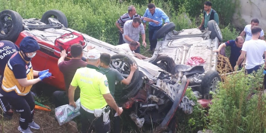 SAMSUN’DA 2 OTOMOBİLİN ÇARPIŞMASI SONUCU 6 KİŞİ YARALANDI