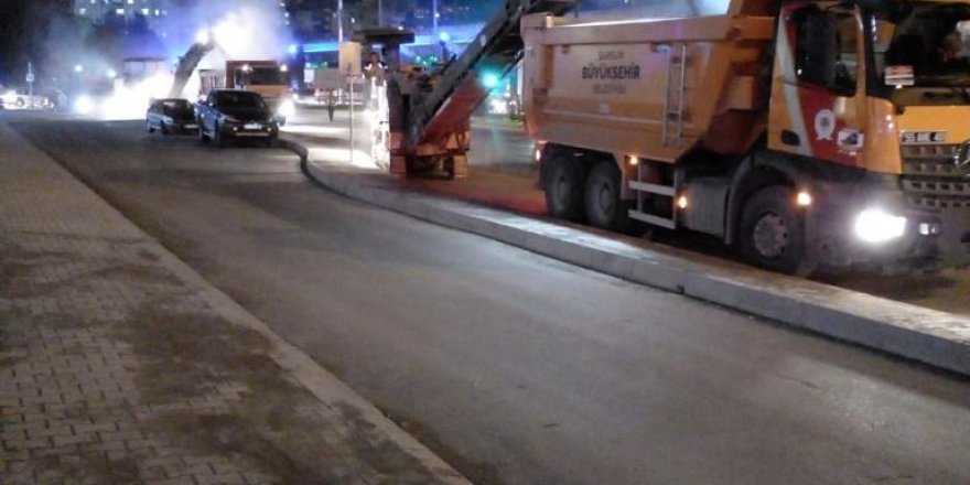 ATATÜRK BULVARI’NDA ASFALT ÇALIŞMASI