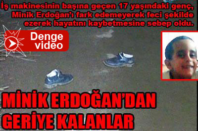 İş makinesi ve çocuk...