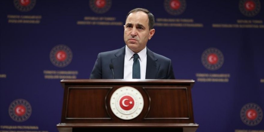 DIŞİŞLERİ SÖZCÜSÜ BİLGİÇ'TEN MACRON'UN TÜRKİYE'Yİ HEDEF ALAN SÖZLERİNE TEPKİ
