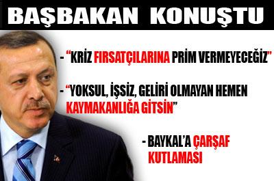Başbakan'dan kriz fırsatçılarına tepki