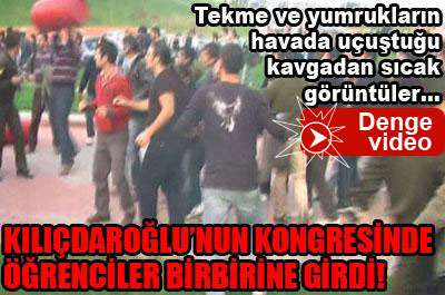 CHP'li öğrencilerin çarşaf kavgası
