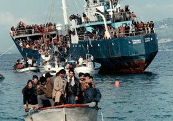 Samsundan giriyorlar