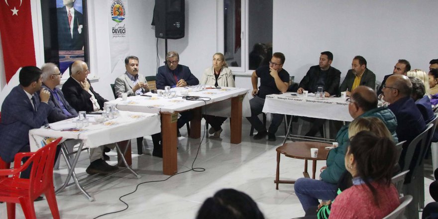 YURTTAŞLARLA SOHBET ETTİ