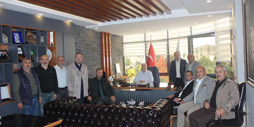 KAZIM YILMAZ'A TEBRİK ZİYARETİ