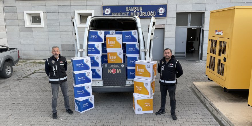 SAMSUN'DA KAÇAK SİGARA OPERASYONU