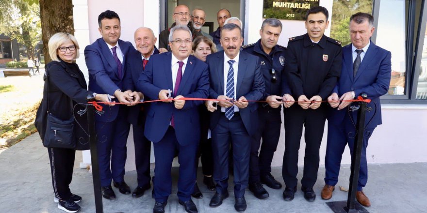 MUHTARLARLA BİR ARAYA GELDİ