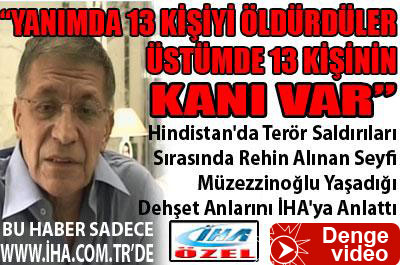 Rehin alınan Türk'ün  korku dolu anları ....