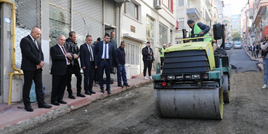İLKADIM’DA ASFALT SERİM ÇALIŞMASI
