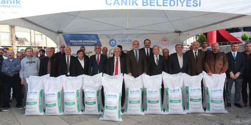 CANİK'TE SERTİFİKALI TOHUM DAĞITIMI