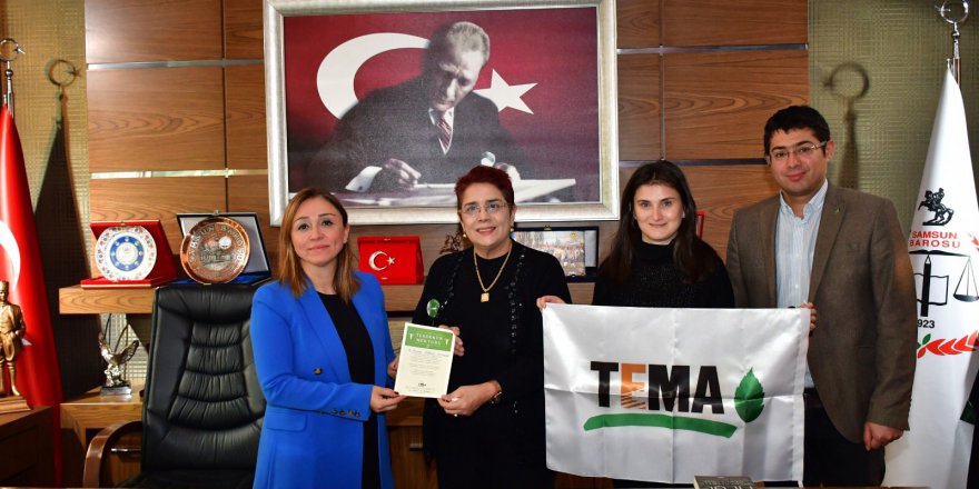 TEMA VAKFI SAMSUN İL TEMSİLCİLİĞİNDEN SAMSUN BAROSUNA ZİYARET