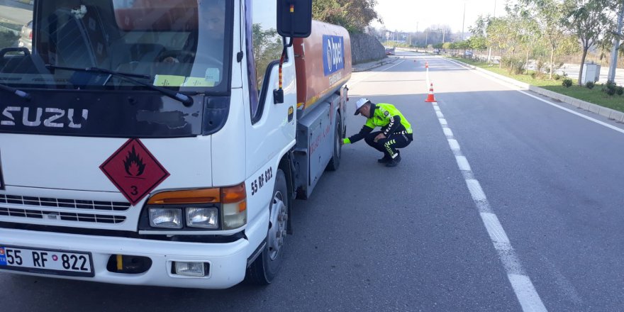 SALIPAZARI'NDA KIŞ LASTİĞİ DENETİMİ