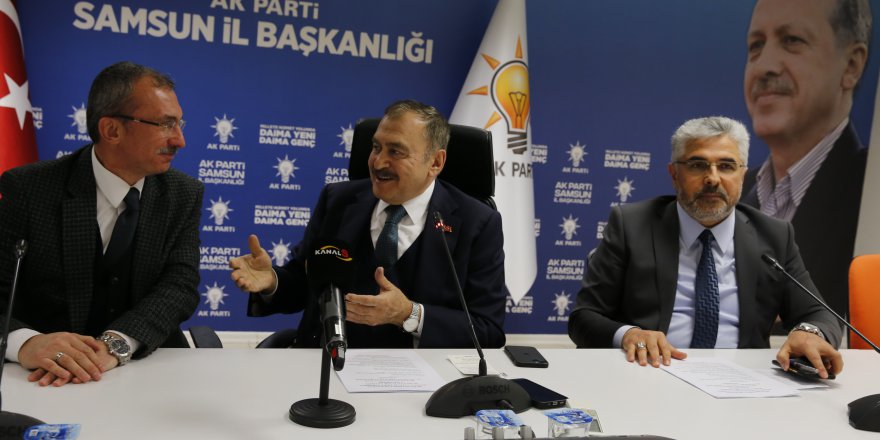SAMSUN'DA PARTİLİLERLE BİR ARAYA GELDİ