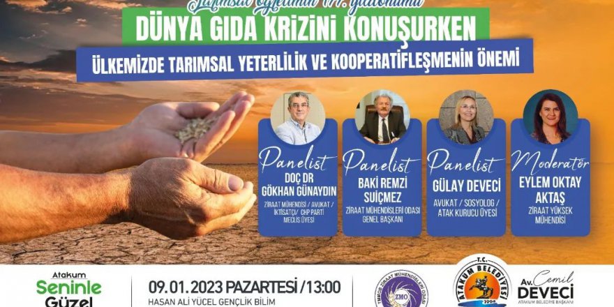 ATAKUM'DA GIDA KRİZİ ELE ALINACAK