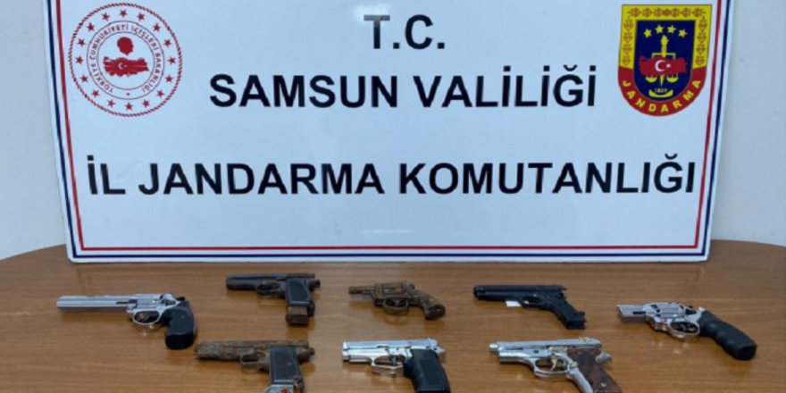 SAMSUN'DA KAÇAK SİLAH TİCARETİ