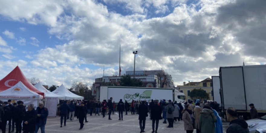 SAMSUN'DAN DEPREM BÖLGESİNE YARDIM