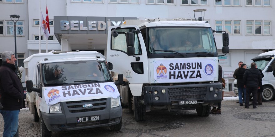 DEPREM BÖLGESİNE CENAZE NAKİL ARACI GÖNDERİLDİ
