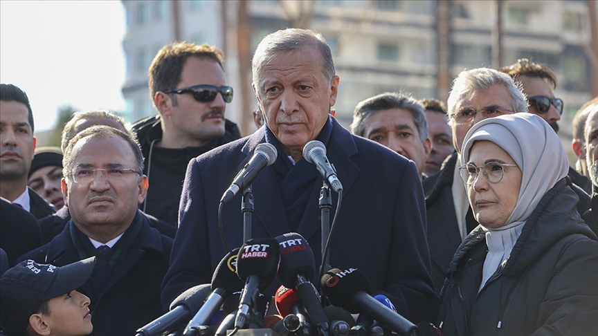 CUMHURBAŞKANI ERDOĞAN’DAN DEPREMZEDELERE İLİŞKİN AÇIKLAMA
