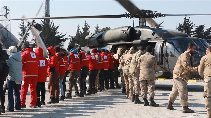 TÜRK KIZILAYDAN KÖYLERE GIDA DESTEĞİ