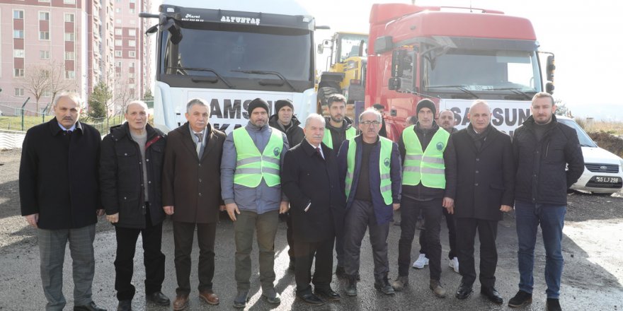 DEPREM BÖLGESİNE 27 ARAÇLIK DESTEK