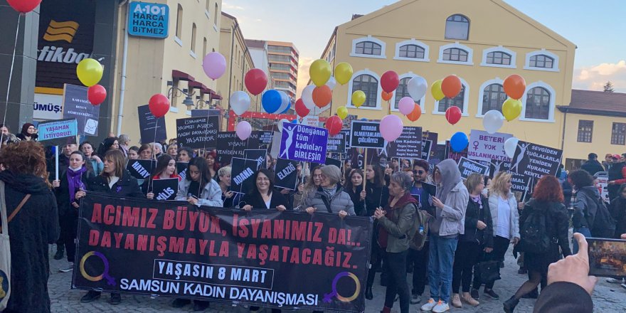 SAMSUNLU KADINLAR YÜRÜYÜŞ İÇİN BİR ARADA