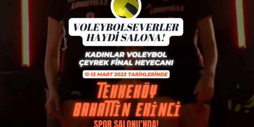 TEKKEKÖY'DE VOLEYBOL HEYECANI