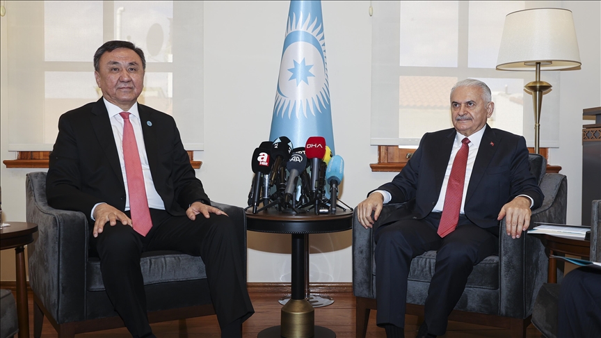 BİNALİ YILDIRIM, KUBANIÇBEK ÖMÜRALİYEV'İ ZİYRET ETTİ