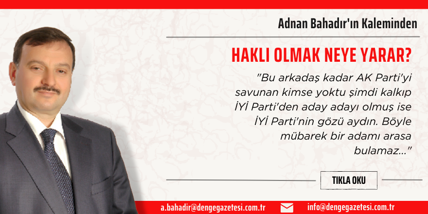 Adnan Bahadır'ın Kaleminden