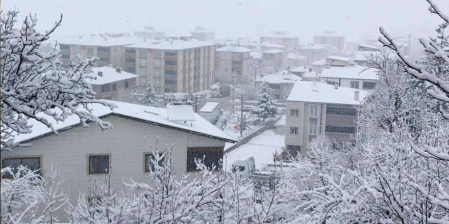 LADİK'TE KAR YAĞIŞI ETKİLİ OLDU