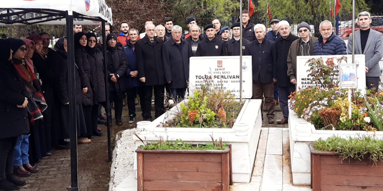 ŞEHİT ASTSUBAY KABRİ BAŞINDA ANILDI