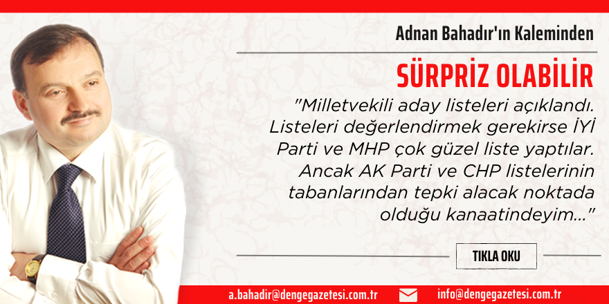 Adnan Bahadır'ın Kaleminden
