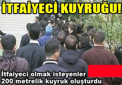 İtfaiyeci kuyruğu