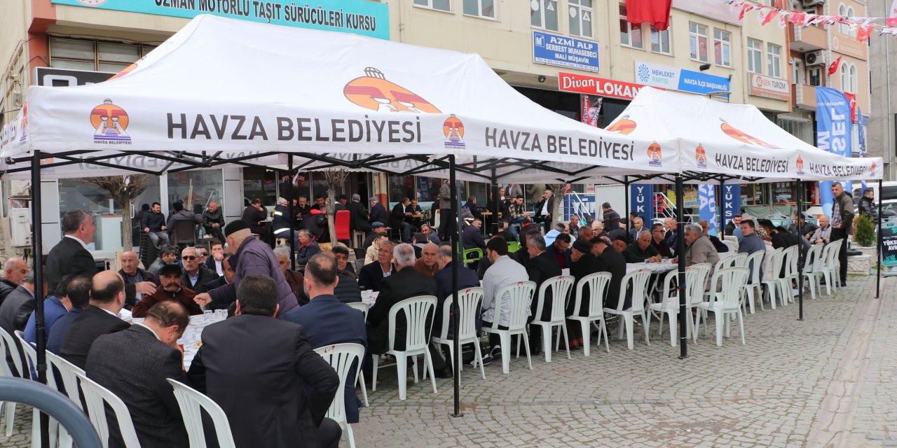 Havza'da bayramlaşma töreni düzenlendi