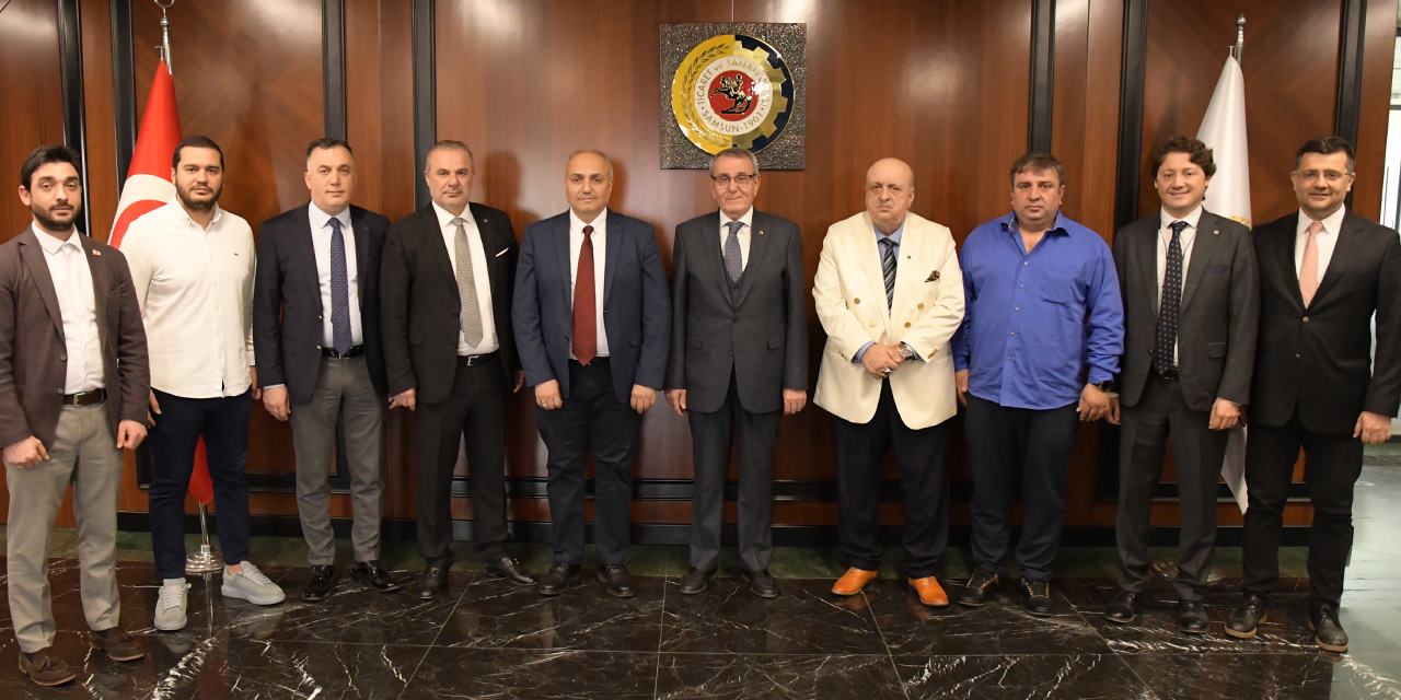 Romanadze ve Tsulaia'dan Samsun TSO'ya ziyaret