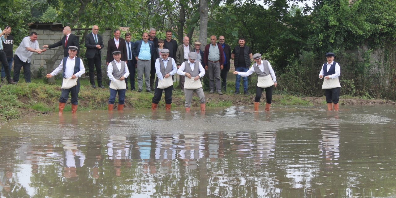 Tohum dağıtımı ve çeltik ekim töreni gerçekleştirildi