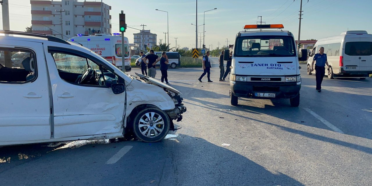 Atakum'da trafik kazası