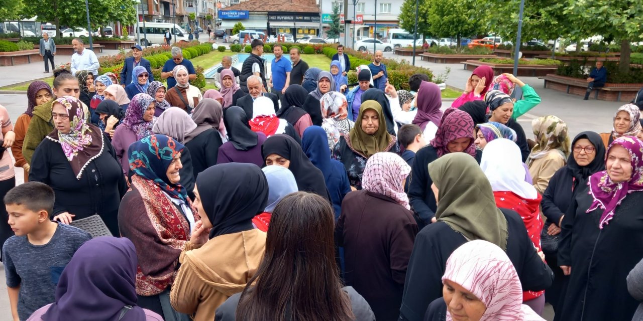 Havza’da hacı adayları yolcu edildi