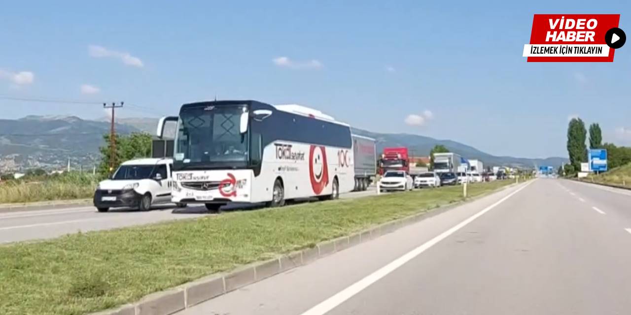 İstanbul-Samsun yolunda yoğun trafik