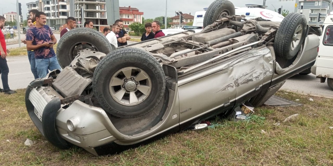 Trafik kazasında 2 kişi yaralandı